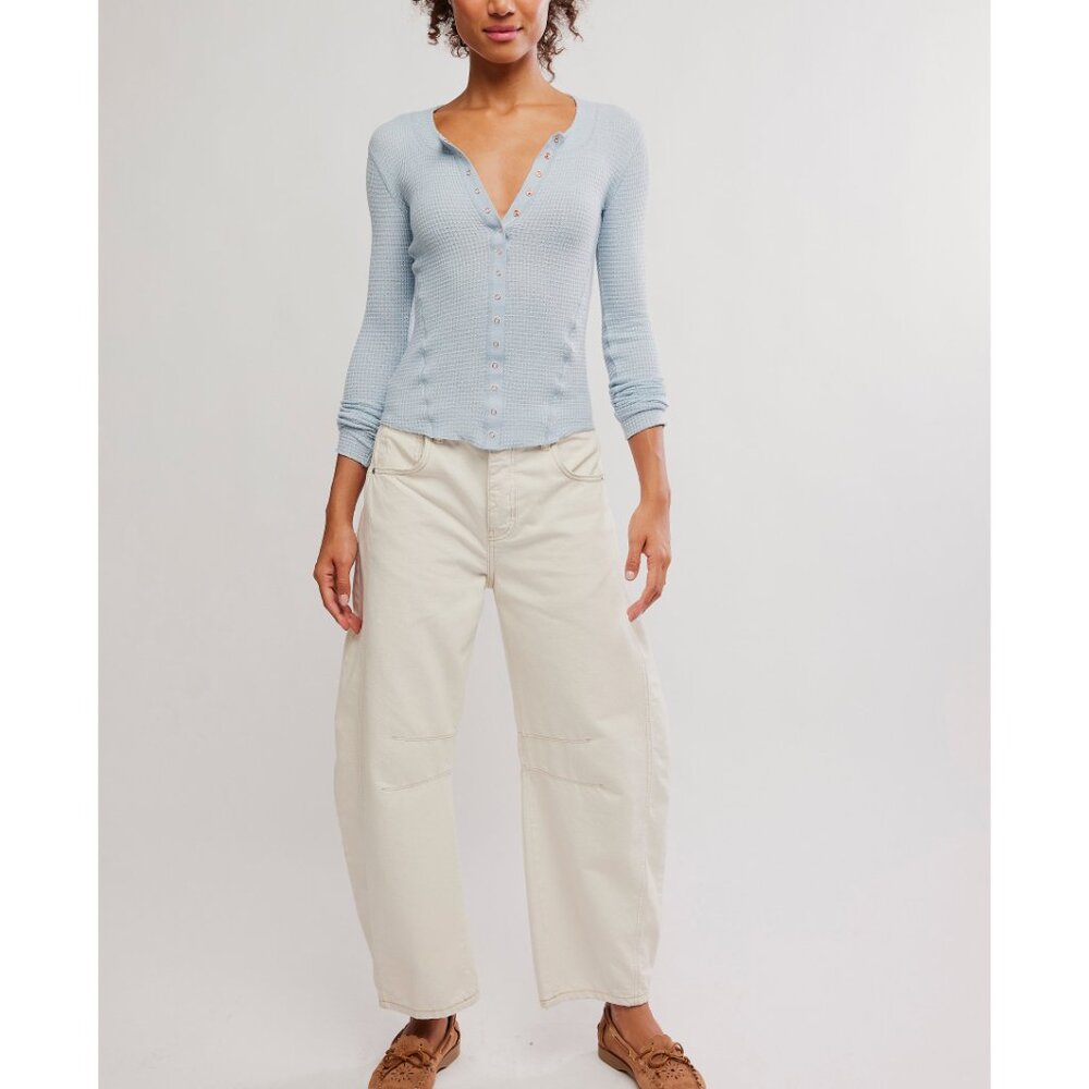 FREE PEOPLE Going Places Cardi / Pearl Blue - Picture 5 of 6